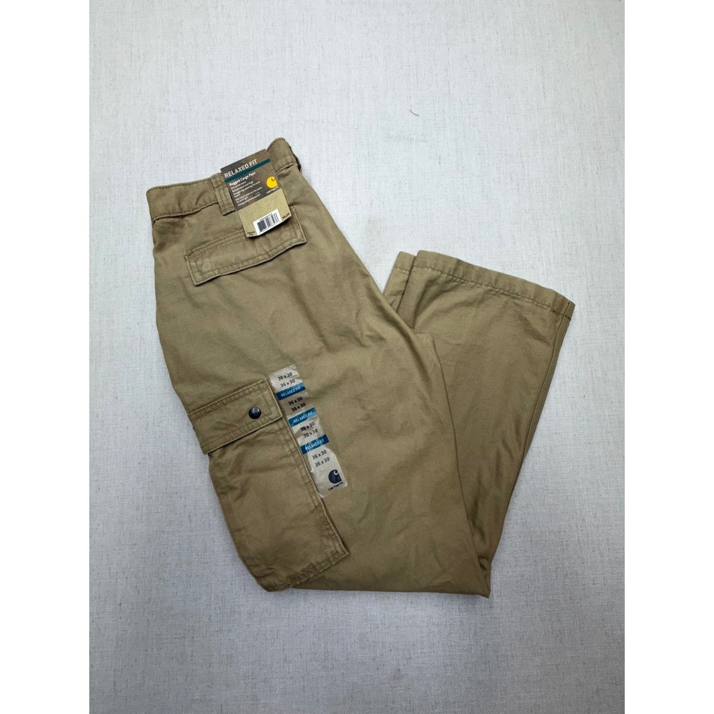 Carhartt Mens Rugged Cargo Pants Relaxed Fit Tan Khaki 36x30 100272 253 NEW